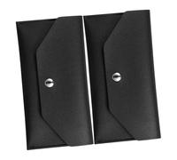 DOITOOL 2pièces Portefeuille à Enveloppe Fine Similicuir pour Billets Réutilisable Organisateur de Gestion Financière Pochette de Rangement