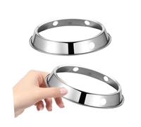 DOITOOL 2pièces Support Pour Wok Acier Inoxydable Anneau Pour Cuisinière à Gaz Support Pour Casserole Lot De Anneaux Pour Ustensiles De Cuisine Résistant Chaleur