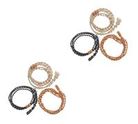 DOITOOL 3 Ensembles Collier À L'ancienne Macramé Collier Corde Colliers Pendentif Corbeille Tissé Cordon De Collier Porte-collier En Cristal Corde Tressée 3 Pièces * 3