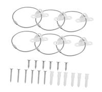 DOITOOL 3 Ensembles Dispositif Anti-chute Sangles D'ancrage De Sécurité Tv Sangles D'ancrage D'armoire Ancre De Commode Meuble Tv Blanche De Bébé Meubles Boucle Acier Inoxydable