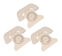 DOITOOL 3 Ensembles Of Unfinished Wooden Craft Supplies For Diy Painting And Decoration For Cognitive Development And Imagination