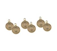 DOITOOL 3 Ensembles Pendentif Bagua Laiton Vintage Lot De Charm Pendantif Décoratif Pour Clé Artisanat Élégant Pratique Pour Décoration De Bureau 2 Pièces * 3