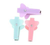 DOITOOL 3 Pièces agrafeuse jolis accessoires de bureau Agrapeur de poche portable papeterie de bureau outil de bureau Accessoires de bureau de bureau dégrafeur Plastique