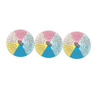 DOITOOL 3 Pièces Badge Émotionnel Badge Portable pour Décoration pour Accessoires et Thérapie Émotionnelle