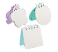 DOITOOL 3 Pièces Bloc Notes Silicone Petit Cahier Notes DIY Cartoon Portable pour Bureau et Accessoires de Bureau Esthétiques