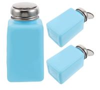 DOITOOL 3 Pièces Bouteille Distributrice à Pompe Antistatique Rechargeable 180ml en Plastique et Acier Inoxydable pour Usage Domestique et Besoins de Voyage