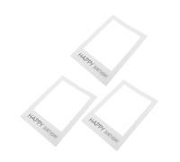 DOITOOL 3 Pièces Cadres Photo pour Anniversaire Papier Blanc et Noir Accessoires Photobooth Interactifs pour Fêtes Anniversaire Décorations Colorées Durables pour Animations Invités