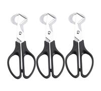 DOITOOL 3 pièces Ciseaux à Œufs de Caille Acier Inoxydable Légers et Portables Coupe-coquille Antidérapant pour Petits Œufs et Pique- Lot