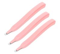 DOITOOL 3 Pièces Extracteur Agrafes Portable Rose Outil Polyvalent de Bureau et École Désagrafeur Stylo Ergonomique Retrait Facile des Agrafes et Clous
