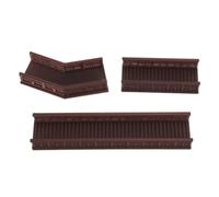 DOITOOL 3 Pièces Figurine de Pont Miniature Chinois pour Bonsaï | Modèle D’arc Classique Marron, Plastique Léger sans Entretien, Accent Zen pour Scènes de Maison