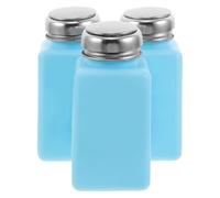 DOITOOL 3 Pièces Flacon Distributeur D'alcool Antistatique 180ml avec Pompe à Presser, Léger en Plastique et Acier Inoxydable, pour Usage Domestique et Extérieur