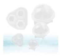 DOITOOL 3 Pièces Moules Silicones Ronds pour Création de Bijoux Modèles Diy pour Pendentifs et Bougies