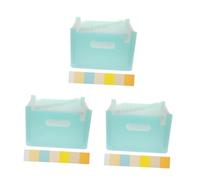 DOITOOL 3 Pièces Organisateur de Reçus Portable Couches PP Transparent Bleu Trieur Multifonction pour Bureau Maison et Voyage Rangement Pratique de et Documents