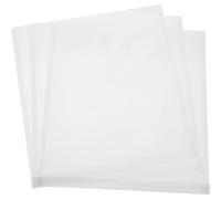 DOITOOL 3 pièces Organiseur de Dossiers Extensible Plastique PP Pochettes Transparentes avec Fermeture Auto-agrippante Rangement Bureau Polyvalent pour Papiers et Scrapbooking