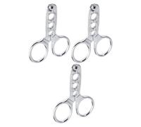 DOITOOL 3 Pièces Ouvre-noix Inox Outil Manuel Robuste pour Pignons Graines de Melon et Marrons Décapsuleur Portable Antidérapant et Confortable pour Cuisine et Pique-