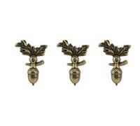 DOITOOL 3 Pièces poignée de commode Poignée de placard rétro pomme de pin attraper filtrer poignées de tiroir vintage bouton à un seul trou bouton de commode vintage Alliage de zinc Golden