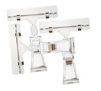DOITOOL 3 pièces Porte Étiquettes Transparent avec Clips Rotatifs Supports Universels pour Affichage de Prix Signalétique Magasin pour Supermarchés et Expositions