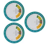 DOITOOL 3 Pièces Roue Bmi de Calcul Corporel pour Adultes, Mesure Poids | Plastique, Repères Visuels Clairs, Sections Colorées, Portable, Usage sur Bureau ou Salle de Bain, pour Garçon et Filles