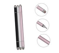 DOITOOL 3 pièces Stylet Capacitif pour Écran Tactile Stylo Multifonction pour Dessin Jeux et Prise de Notes Lot de Couleurs Noir Blanc Rose