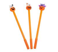 DOITOOL 3 pièces Stylos Halloween Kawaii Stylos Gel Citrouille pour Étudiants Confortables et Créatifs pour Doodling et Cartes de