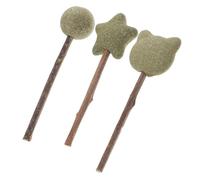 DOITOOL 3 pièces Sucettes Catnip pour Chats Jouets à Mâcher Naturels Sticks à Herbe à Chat pour Nettoyage Dentaire et Stimulation des Chatons