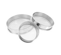 DOITOOL 3 pièces Tamis Jardin Acier Inoxydable Rond pour Tamisage Sol Jardinage Poterie et Usage Tamis Métallique Polyvalent et Précis pour Filtrage des Impuretés