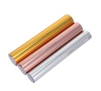 DOITOOL 3 Rouleaux Film Vinyle Auto-adhésif pour Diy, Lettres, Chiffres et | Souple, pour T-shirts et Mugs, Usage Maison ou Atelier, Rouleaux, Finition Brillante Métallique