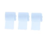 DOITOOL 3 Rouleaux Ruban Soie Chiffon Effiloché pour Décorations Artisanales Embellissements de Bouquets et Yards Couleurs Élégantes pour Diy et Mariage