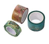 DOITOOL 3 Rouleaux Rubans Washi Style Ancien Masking Tapes pour Scrapbooking Décoratif pour Agendas Diy Créatif