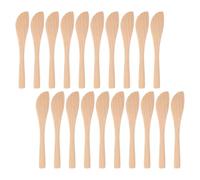 DOITOOL 30 Pièces de beurre grattoir à beurre gratte-gras Grattoir à gâteau cuillère de bouletage épandeur de fromage spatules de cuisine Beige