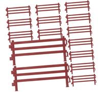 DOITOOL 30 pièces Mini Clôture Plastique pour Décor de Micro-paysage Modèle Miniature de Clôture de Ferme Décoration DIY pour Potager et Jardin et Sécurisée pour Projets Artisanaux et