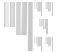 DOITOOL 30 Pièces Règle Non Graduée en Plastique Transparent pour Dessin | Flexible et Résistante la Torsion, Bord Lisse, Alignement Précis, Usage Art et Contrôle