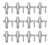 DOITOOL 30 Pièces Séparateur de Pompe à Oxygène pour Aquarium en Acier Inoxydable Levier de Débit Argenté, Raccords pour Tuyaux D'aquarium, Accessoire pour L'aération des Poissons