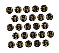 DOITOOL 300 pièces Bracelet Feng Shui Perles Bouddhistes Richesse Noire DIY Bijoux Artisanaux pour Création de Bracelets et Colliers