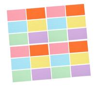 DOITOOL 300 Pièces Carnet Cartes Colorées Petites Coussinets De Notes Cartes Flash Colorées Fiches Couleurs Fiches Lignées Cartes De Correspondance Fiches Colorées Papier