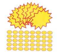 DOITOOL 300 Pièces Étiquettes de Prix Étoile Autocollants Vides Imprimables Signalisation Vente pour Boutiques Affichage Compact pour Petites Entreprises