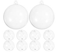 DOITOOL 30Pcs Boules de Noël Transparentes à Remplir en Plastique,Boule de Noël Personnalisable,pour Arbre de Noel, Fête, Décorations de DIY Cadeau(30pcs*5cm)