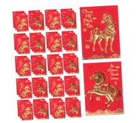 DOITOOL 360 Pièces Money Envelopes Vietnamese Style Year Of The Horse Traditional Lucky Money Pockets Printed Paper For Spring Festival Wedding Chinese Packets