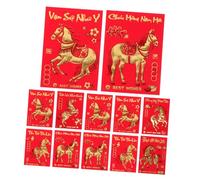 DOITOOL 360 Pièces Packet Chinese Paper Money Pocket Year Of The Horse Lunar Year Envelope Packet With Vietnamese Text Creative Hong Bao For Wedding And Festival Celebrations