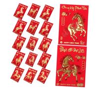 DOITOOL 360 Pièces Year Of The Horse Envelopes With Vietnamese Text Creative Hundredyuan Hong Bao Packets For Chinese Year Wedding Family Gatherings Multicultural Lucky Money Pockets
