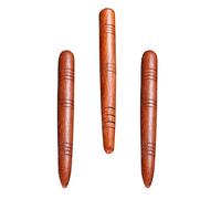 DOITOOL 3pcs Stylo à Points D'acupuncture en Bois Naturel Rouge, Tige de Massage Légère et Facile à Tenir, Pieds et Jambes en Voyage