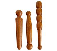 DOITOOL 3pièces Bâtons de Massage Bois pour Réflexologie Mains Outils de Massage Stimulateurs de Points de Pression Modèle Portable et Confortable pour Maison Voyage Couleur Aléatoire