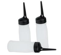 DOITOOL 3pièces Flacons Applicateurs pour Teinture et Soins Capillaires Pp Pointe Fine avec Échelle Graduée Bouteilles Recharges pour Coloration et Huile de Cheveux Flacons Squeeze