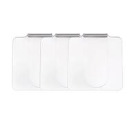DOITOOL 3pièces Palette de Maquillage Acrylique Transparente pour Ongles Plateau Mixte pour Fards à Paupières et Eyeliner Palette Professionnelle Portable pour Salon et Manucure