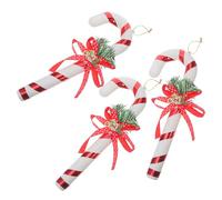 DOITOOL 3pièces Pendentifs Décoratifs Canne à Sucre Ornements Pour Sapin De Noël Décorations De Artisanales