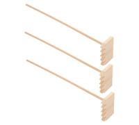 DOITOOL 3pièces Râteaux Bambou Outils de Jardin Zen Râteaux à Sable pour Bac de Relaxation Décoration de Bureau Mini Outils pour Micro-Jardins