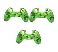 DOITOOL 3pièces Silicone Rubber Camouflage Protective Grip Cover for Controller Washable Scratch-resistant Non- Design