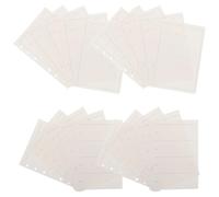 DOITOOL 4 Carnets de Recharges A6 pour Planificateur Hebdomadaire et Mensuel Papier Intérieur Lignés Non Datés Feuilles Mobiles Perforées 6 Trous Inserts pour Agenda Bureau École et