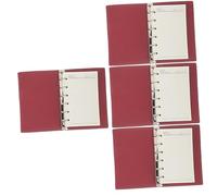 DOITOOL 4 Ensembles Couverture de Cahier Détachable pour Organiseur de Bureau Set Remplaçable Pages Accessoire de Fourniture de Bureau Couleur Aléatoire Couleur Aléatoire
