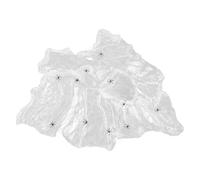 DOITOOL 4 Paquets Toiles D'araignée Halloween Extensibles en Coton et Plastique Blanc avec Araignées Réalistes, Décoration Facile à Modeler pour Fêtes et Arbres